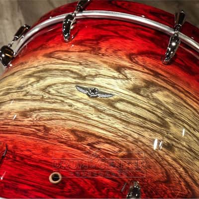 Tama Star Walnut 4pc Drum Set w/22BD Garnet Japanese Sen Burst image 3