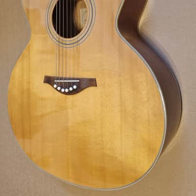 Hofner HA-JC03 Jumbo Electro Acoustic Guitar Solid Spruce Top image 2