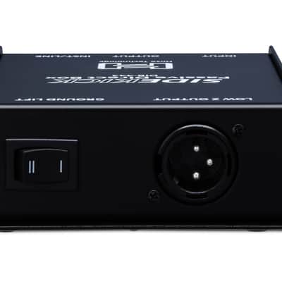 Hosa Technology DIB-443 Pro-Conex Sidekick Passive Direct Box 1/4" TS to XLR3M *NEW* (2020s - Black) image 5