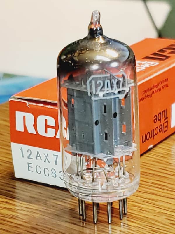 12AX7/ECC83 RCA Tall Plate / Angle Getter MaxiPreamp2/TV7 tested (1) tube lot image 1
