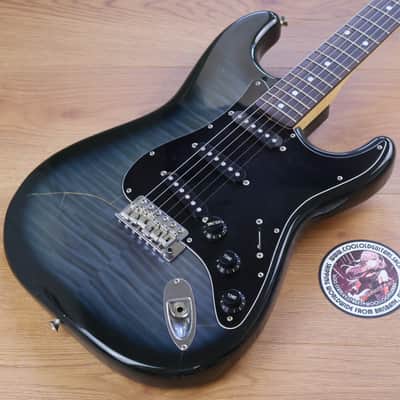 1992 Squier Japan SST-33 "Silver Series" Stratocaster (Blueburst Fotoflame) image 1