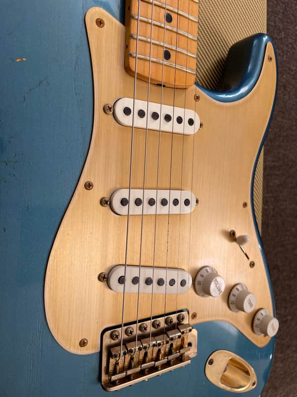 Fender Stratocaster 1957 Custom Shop Relic Lake Placid Blue image 1