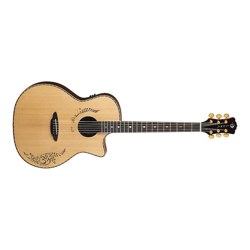 Luna Vicki Genfan Signature Acoustic-Electric Guitar Natural image 1