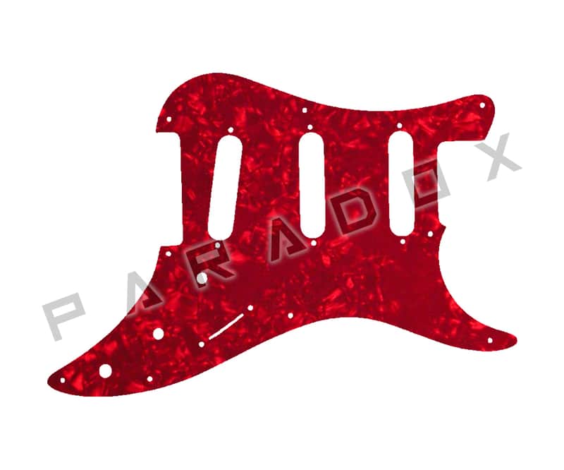 Custom Pickguard For 1986 - 1988 Made in Japan Squier by Fender Bullet S-3T - Red Pearl/White/Black/White .090" image 1