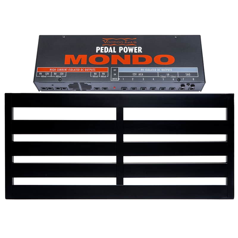 Pedaltrain NOVO 32 Pedalboard 5 Rails 32x14.5 w/Soft Case Bundle w/ Voodoo Lab Pedal Power MONDO Isolated Power Supply image 1