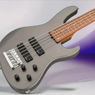 Sadowsky MetroExpress 24-Fret Modern Bass, Morado Fingerboard, 5-String - Solid Silver Metallic High Polish image 1