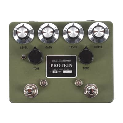 Browne Amplification Protein Dual Overdrive v4 Pedal Green image 1