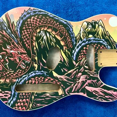 Red Dragon Custom UV Ink Printed Telecaster Body image 5