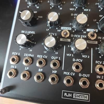 AJH Synth Gemini 2412 Dual Vintage State Variable Filters (Black) - SEM/Oberheim Style image 5