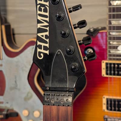 Hamer USA Diablo Electric Guitar Body Neck Project 1992 Pro Pink Paisley Metallic Refin image 11