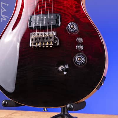 PRS Custom 24-08 Mango Top Limited Edition Fire Red / Gray Black Fade image 6