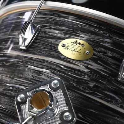 Ludwig 90th Anniversary Limited Edition Classic Maple Vintage Black Oyster Pearl Owned by Travis Barker image 2