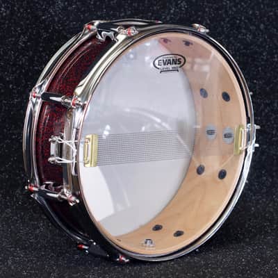 TreeHouse Custom Drums 5-Piece Maple Drumset - Red Galactic Wrap image 9
