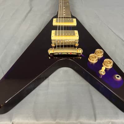 Galveston Electric Guitar Purple Transparent Lucite Acrylic with Case image 5