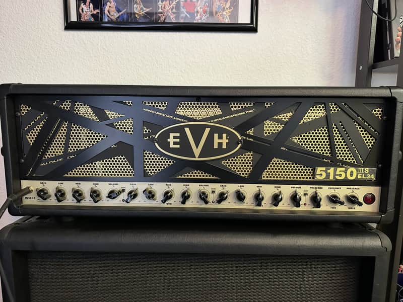 EVH 5150III EL34 100W HEAD WITH 4X12 CABINET 5150iii - Black image 1
