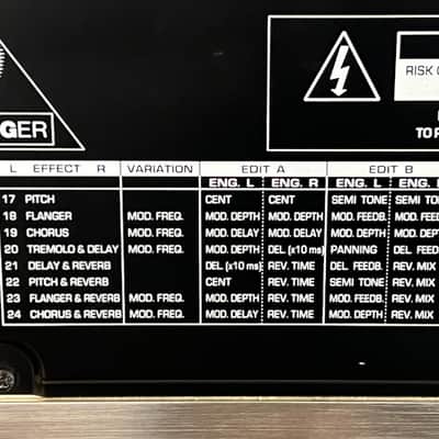 Behringer DSP1000P Virtualizer Pro Multi-Effects Processor image 13