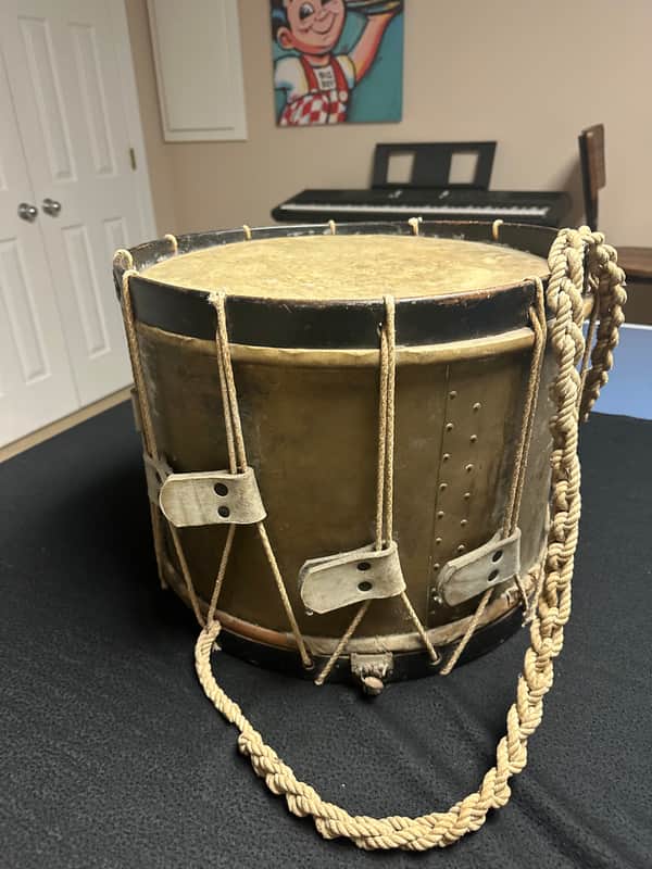 George Lawrence Stone Brass Uber Vintage and Rare 12x16 Marching Snare image 1