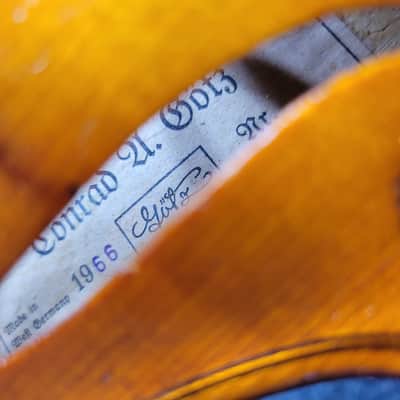 1966 Conrad U. Götz 3/4 Violin With Bow & OHSC image 18