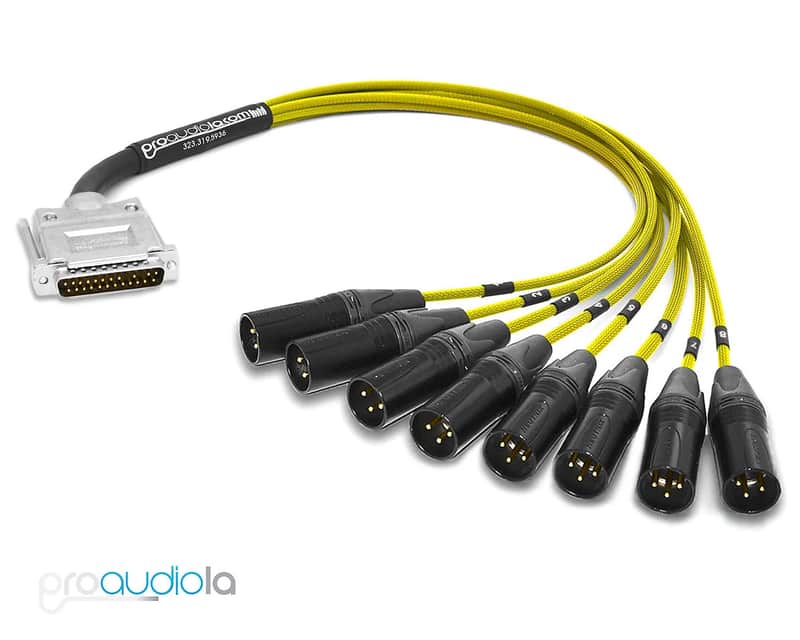 Apogee AD16x Premium Mogami 3162 Digital DB25 | Neutrik Gold XLR-M Yellow 3 ft. (Yamaha Pinout) image 1