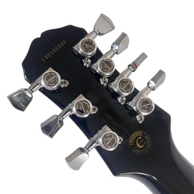 2000 Epiphone 7-String Les Paul - Transparent Black image 19