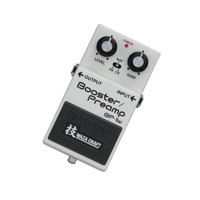 Boss BP-1W Booster/Preamp Guitar Effects Pedal with Waza Crafting, CE, RE, and NAT Modes, and Selectable Input Buffers image 2