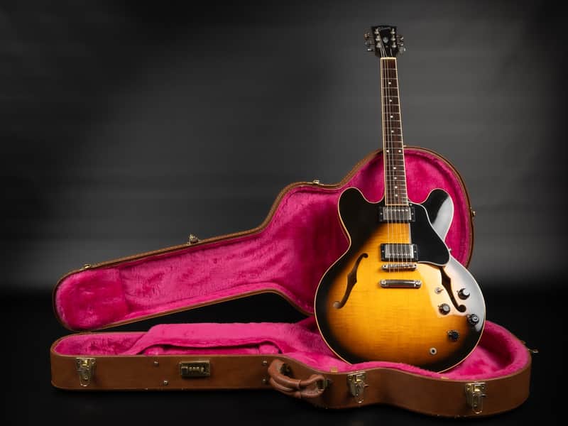 1996 Gibson ES-335 Dot - Figured Vintage Sunburst | USA Good Wood Era Semi-Hollow 57 Classic Humbucker | OHSC image 1