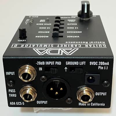 A/DA GCS-3 Guitar Cabinet Simulator 2010s - Black image 3