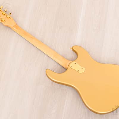 2000s Mosrite Ventures Model Super Custom 65 Gold w/ Gold Hardware, Vibramute & Case, Kurokumo image 13