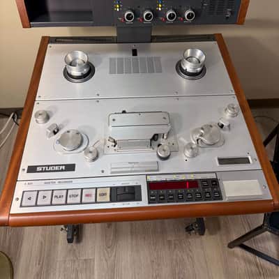 Studer A820 Master Recorder 1/4" 2-Track Tape Machine with Remote, Replacement Side Panels, Original Manual, and Service History– NEEDS NEW CAPACITORS image 2