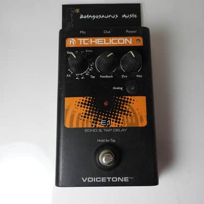 TC Helicon Voicetone E1 Echo & Tap Delay Vocal Effects Pedal Free USA Shipping image 1