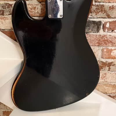 Fender Jazz Bass 1973 - Black over Mocca image 7