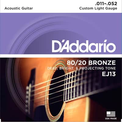 EJ13 80/20 Bronze Custom Light 11-52 D'Addario image 1