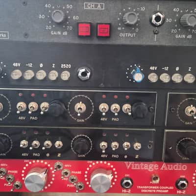 Revive Audio Custom Discrete 2-Channel API-Style Mic Preamp (312 / 2520 Clone) - Black image 1
