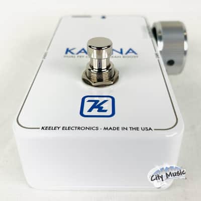 Used Keeley Katana Clean Boost Guitar Effects Pedal Throwback White Edition ♫ image 4