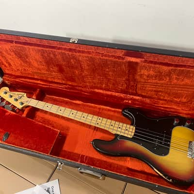 Fender Precision Bass PBass 1975 - Sunburst image 1