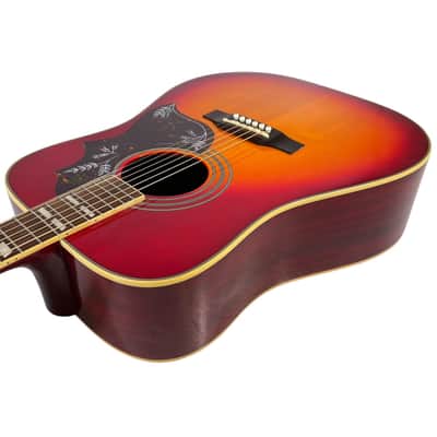 2010 Epiphone Hummingbird HS - Cherry Sunburst image 5