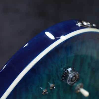 PRS SE Custom 24-08 Quilt Maple Top Lake Blue Electric Guitar w/Bag #H075022 image 13