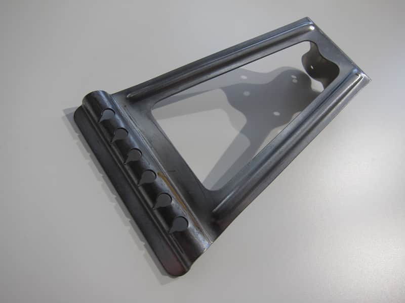 Harmony & Silvertone Flat Top Guitar Tailpiece Authentic Vintage Part Circa-1950s-1960s-Chrome image 1
