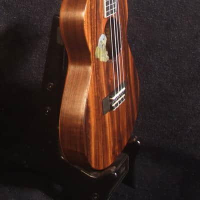 Handmade Cutaway Tenor Ukulele, Solid Acacia, Archback, Dog Inlay, Soft-bag, Bruce Wei UAJ17-2013 image 3