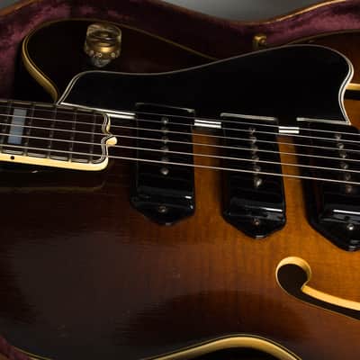 Gibson ES-5 Arch Top Hollow Body Electric Guitar (1951), ser. #A-6156, original brown hard shell case. image 15