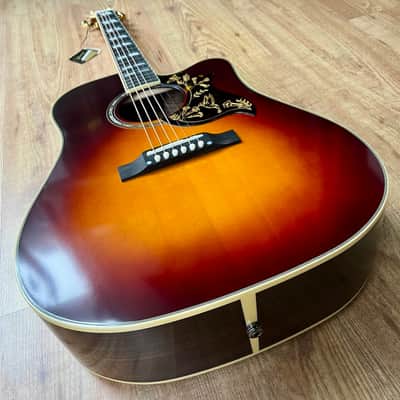 Epiphone "Inspired by Gibson Custom" Hummingbird Deluxe EC Autumn Burst image 5