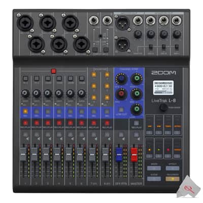 Zoom LiveTrak L-8 Portable Podcast 8-Track Digital Mixer And Multitrack Recorder image 4