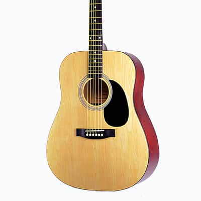 Glen Burton GA101-NT Dreadnought Laminated Basswood Top Mahogany Neck 6-String Acoustic Guitar image 3
