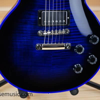Gibson M2M Les Paul Axcess Custom Figured Top Les Paul Electric Guitar Blue Widow image 7