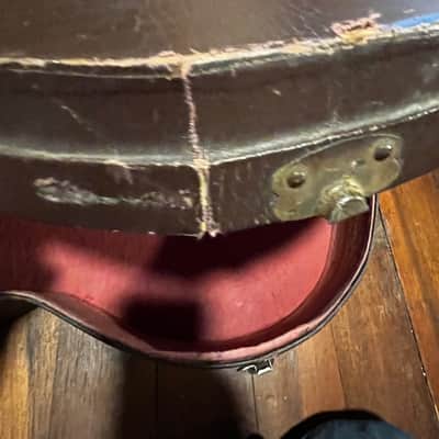 Antique 30's/40's Brown Accoustic Guitar Case Kalamazoo Gibson Unknown - Brown image 4