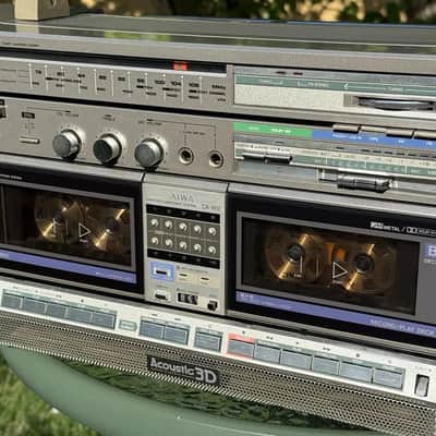 AIWA CA-W2 Rare Vintage Boombox Serviced Warranty Wireless Speakers 3D Sound image 9