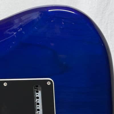 Fender Limited Edition Player Stratocaster HSS Plus Top Guitar 2021 - Blue Burst / Maple neck image 9