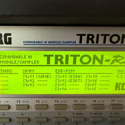 Korg Triton Rack Rackmount Polyphonic Workstation