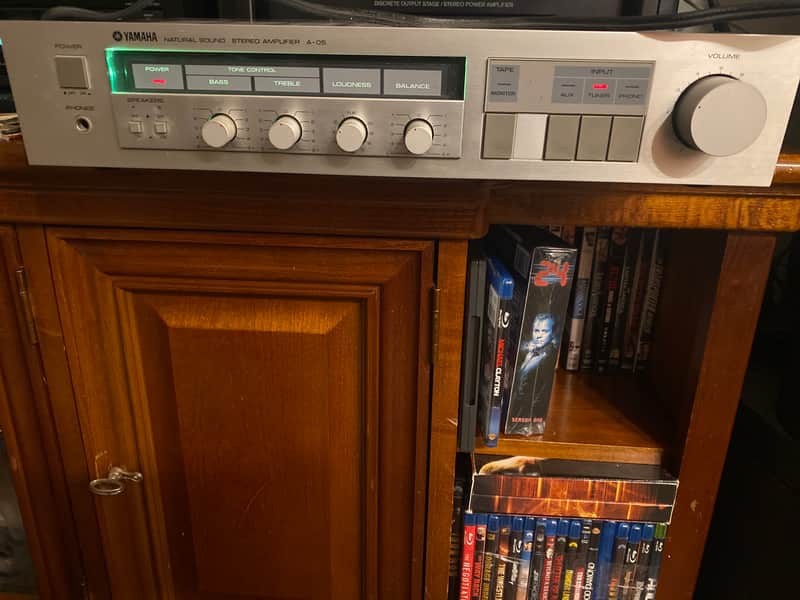 Yamaha stereo amplifier A-5 1990 - Silver | Reverb