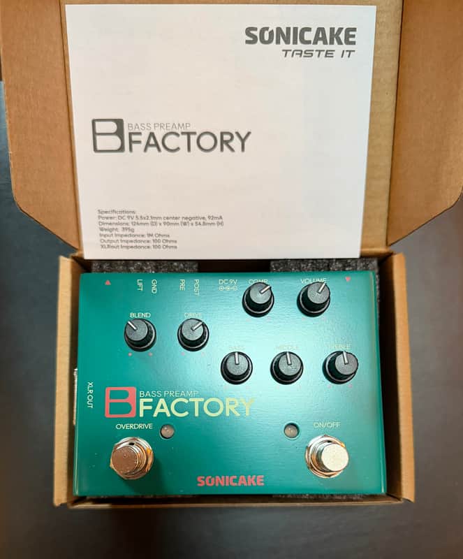 Sonicake Bass Preamp B Factory Direct Box Overdrive Pedal image 1